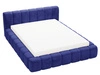 Polsterbett mit Bettkasten und Lattenrost 140x200 Ibiza Dunkelblau