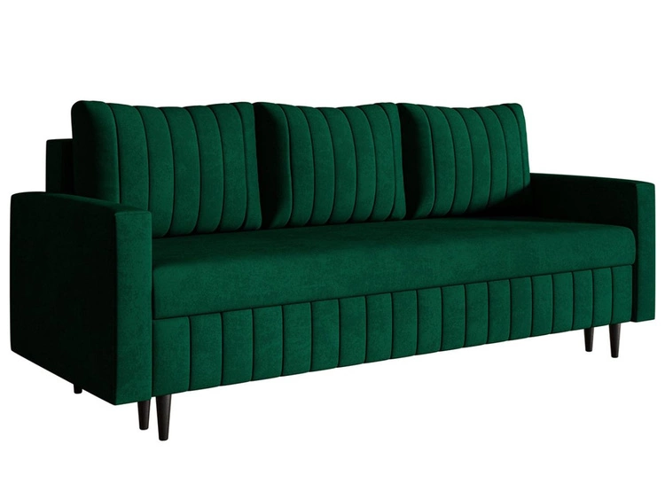 Schlafsofa mit Bettfunktion und Bettkasten Castelo Grün