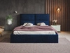 Polsterbett mit Bettkasten und Lattenrost 120x200 Marad Dunkelblau