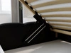 Polsterbett mit Bettkasten und Lattenrost 200x200 Modo Schwarz