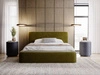 Polsterbett mit Bettkasten und Lattenrost 140x200 Amaro Grün