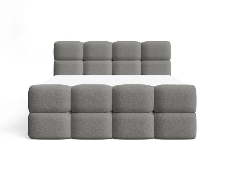 Boxspringbett mit Bettkasten 160x200 Rivon Grau