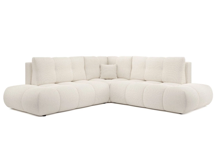 Ecksofa mit Schlaffunktion und Bettkasten Links Kair Beige