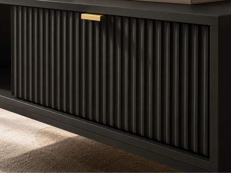 Couchtisch mit Stauraum Amber Schwarz