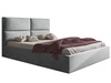 Polsterbett mit Bettkasten und Lattenrost 140x200 Marad Grau