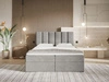 Boxspringbett mit Bettkasten 180x200 Cascada Grau