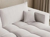 Ecksofa L-Form mit Schlaffunktion und Bettkasten Neva Grau