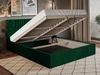 Polsterbett mit Bettkasten und Lattenrost 180x200 Lido Hellgrau