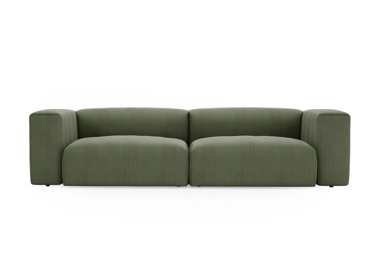 Sofa Moderne Cord Sofa für Wohnzimmer Landi Grün