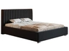 Polsterbett mit Bettkasten und Lattenrost 120x200 Toscania Schwarz
