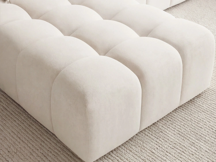 Ecksofa L-Form Links Moderne Ecksofa Loopo Creme