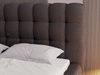Polsterbett mit Bettkasten und Lattenrost 160x200 Twist Schwarz