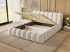 Polsterbett mit Bettkasten und Lattenrost 120x200 Averia Beige