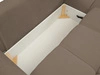 Ecksofa L-Form mit Schlaffunktion und Bettkasten Bene Braun