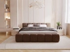 Polsterbett mit Bettkasten und Lattenrost 160x200 Cloud Low Braun
