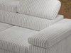Ecksofa L-Form mit Schlaffunktion und Bettkasten Argon Links Grau
