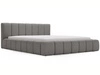 Polsterbett mit Bettkasten und Lattenrost 140x200 Split Grau