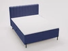 Boxspringbett mit Bettkasten 120x200 Primavera Dunkelblau