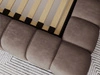 Polsterbett mit Bettkasten und Lattenrost 120x200 Italia Braun