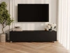 TV-Lowboard mit Türen 150 cm Kioto Schwarz matt