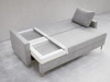 Schlafsofa mit Bettfunktion und Bettkasten Castelo Dunkelgrau