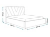 Polsterbett mit Bettkasten und Lattenrost 180x200 Tivoli Beige