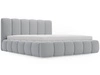 Polsterbett Ohne Bettkasten mit Lattenrost 120x200 Cloud Hellgrau
