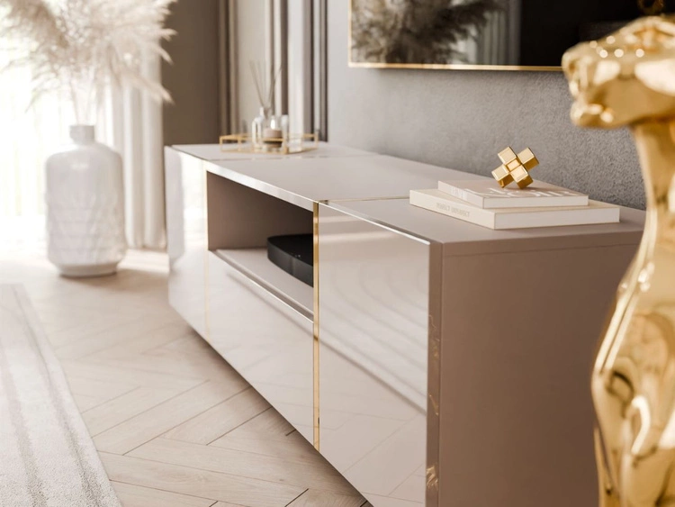 Wohnzimmer-Set im Glamour-Stil Lunelie Kaschmir