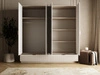 Kleiderschrank mit Spiegel Latina Beige