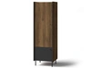 Kleiderschrank 59 cm Pascale Nussbaum Warmia, Schwarz
