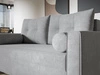 Schlafsofa mit Bettfunktion und Bettkasten Pori Grau