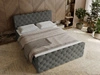 Boxspringbett mit Bettkasten 160x200 Lunaris Dunkelgrau