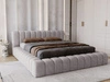 Polsterbett mit Bettkasten und Lattenrost 140x200 Italia Grau
