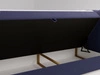 Boxspringbett mit Bettkasten 160x200 Osteno Dunkelblau