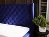Polsterbett mit Bettkasten und Lattenrost 180x200 Kingston Dunkelblau