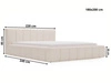 Polsterbett mit Bettkasten und Lattenrost 180x200 Split Schwarz