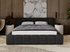 Polsterbett mit Bettkasten und Lattenrost 160x200 Ibiza Schwarz