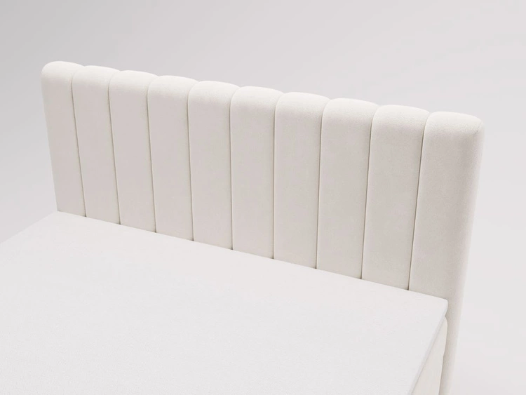 Boxspringbett mit Bettkasten 120x200 Primavera Creme