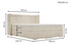 Boxspringbett mit Bettkasten 180x200 Lion Schwarz