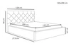 Polsterbett mit Bettkasten und Lattenrost 120x200 Selva Hellgrau