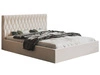 Polsterbett mit Bettkasten und Lattenrost 180x200 Benny Beige