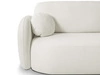 Ecksofa L-Form Rechts mit Schlaffunktion und Bettkasten Oreo Creme