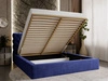 Polsterbett mit Bettkasten und Lattenrost 180x200 Apollo Blau