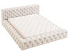 Polsterbett mit Bettkasten und Lattenrost 160x200 Palini Beige