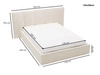 Polsterbett mit Bettkasten und Lattenrost 120x200 Lizbona Schwarz
