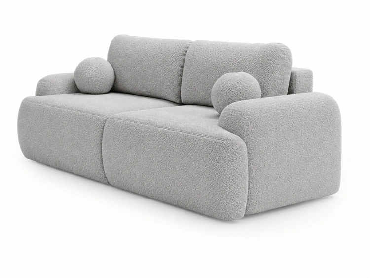 Sofa mit Schlaffunktion und Bettkasten Aurio Grau