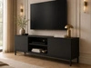 TV-Lowboard mit Türen 150 cm Soroko Schwarz