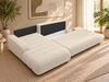 Ecksofa L-Form mit Schlaffunktion und Bettkasten Lisso Links Beige