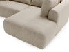 Ecksofa L-Form mit Schlaffunktion und Bettkasten Savana Bis Beige