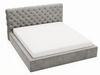 Polsterbett mit Bettkasten und Lattenrost 160x200 Apollo Grau